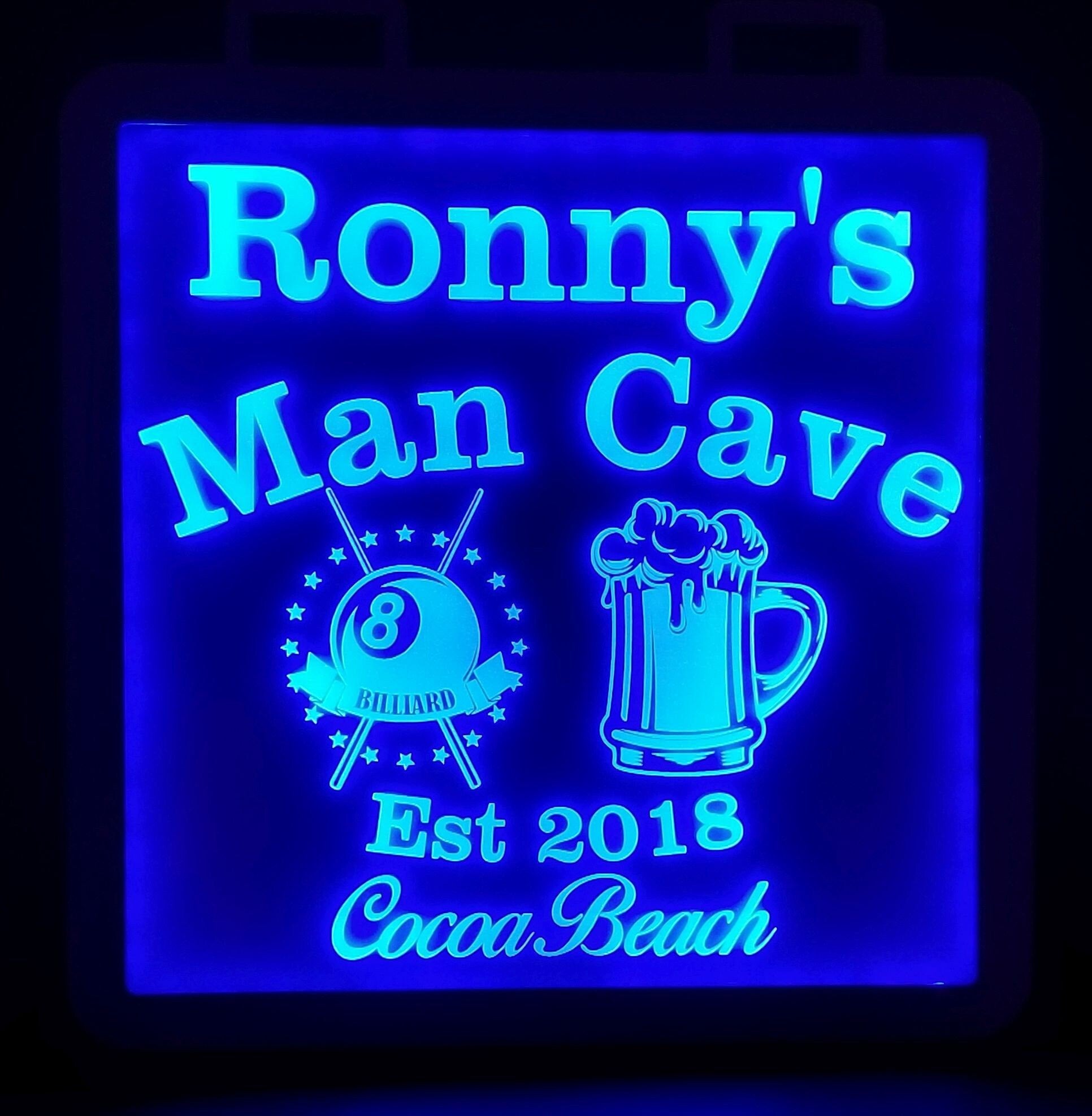 Your Custom Logo as a LED Wall Sign Neon Like - Color Changing Remote Control - 4 Sizes Made in USA Free Shipping
