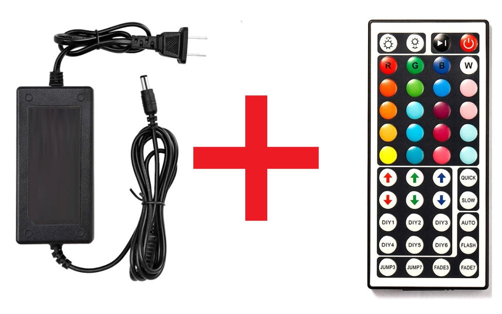 12V 5A Power Supply + Remote control replacement for signs with 24 - 35 or 48 inches