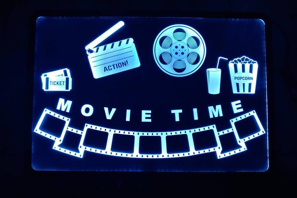 Movie Time Logo on the White Background Stock Illustration - Illustration  of clapper, movie: 135314604