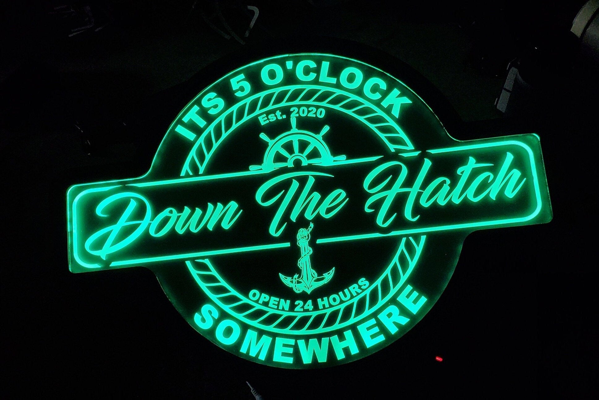 Custom Boater, Boat Name, Marina, Boat Themed Led Wall Sign - Neon - Like - Color Changing - Remote Control - 4 Sizes Free Shipping