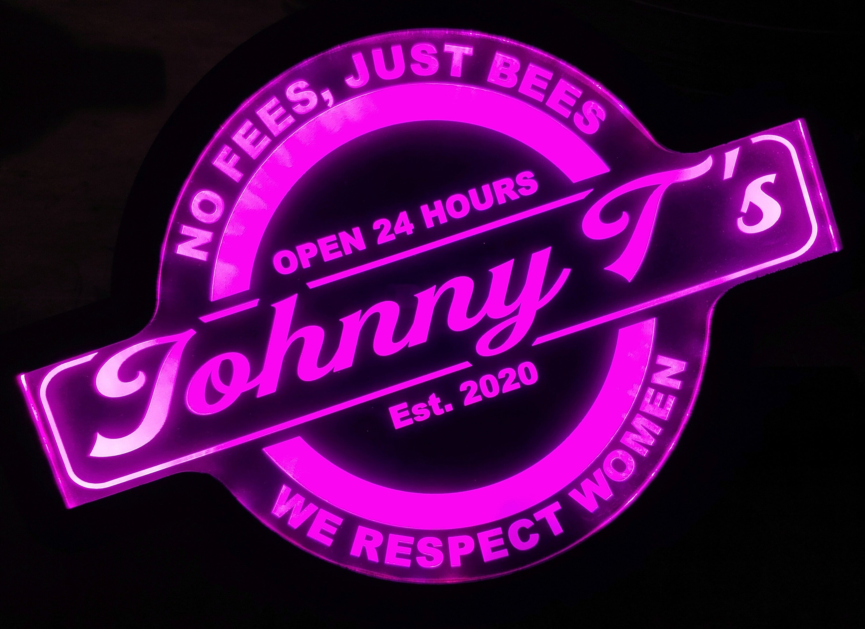 Custom Sign Bar, Place, Hideout or Man Cave Led Wall Sign Neon Like - Color Changing Remote Control - 4 Sizes Free Shipping