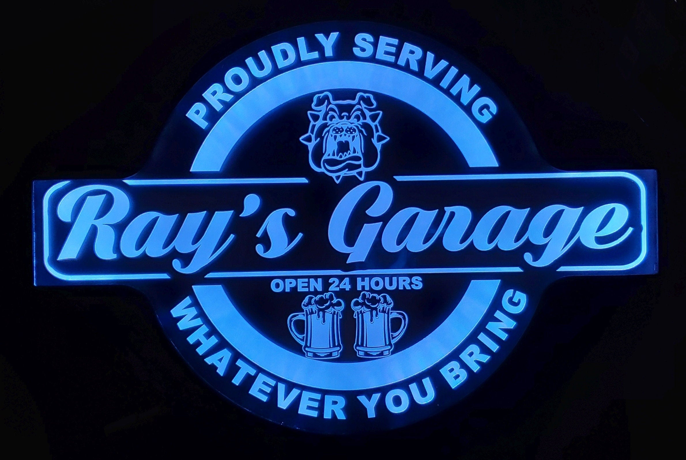 Custom Lineman Garage & Bar Sign LED Wall Sign Neon Like - Color Changing - 4 Sizes - Free Shipping