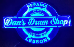 Custom Sign Sound Studio Music Instrument Band Led Wall Sign Neon Like - Color Changing Remote Control - 4 Sizes Free Shipping