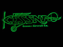 Vintage Cessna Acrylic Led Wall Sign - Night Light Neon Like - Color Changing - 2 Sizes - Free Shipping