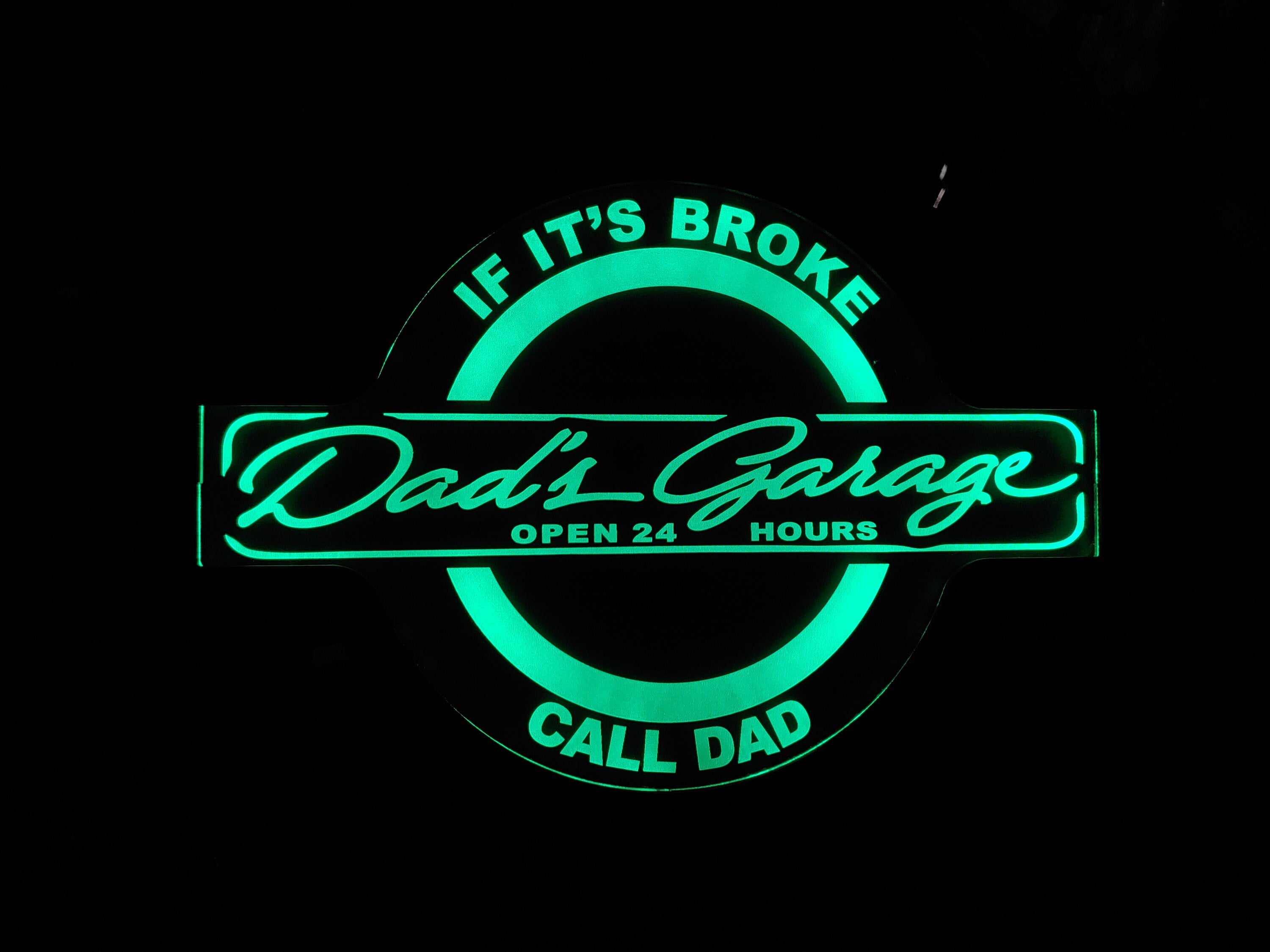 Dad's Garage LED Wall Light Neon-Like - Color Changing - Free Shipping