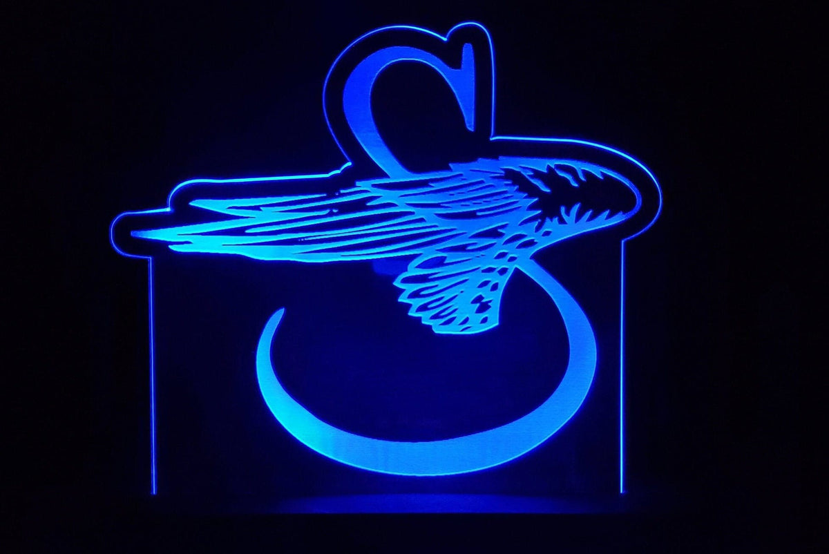 Vintage Sikorsky logo LED light lamp/sign - Neon-like - Free shipping - Made in USA.
